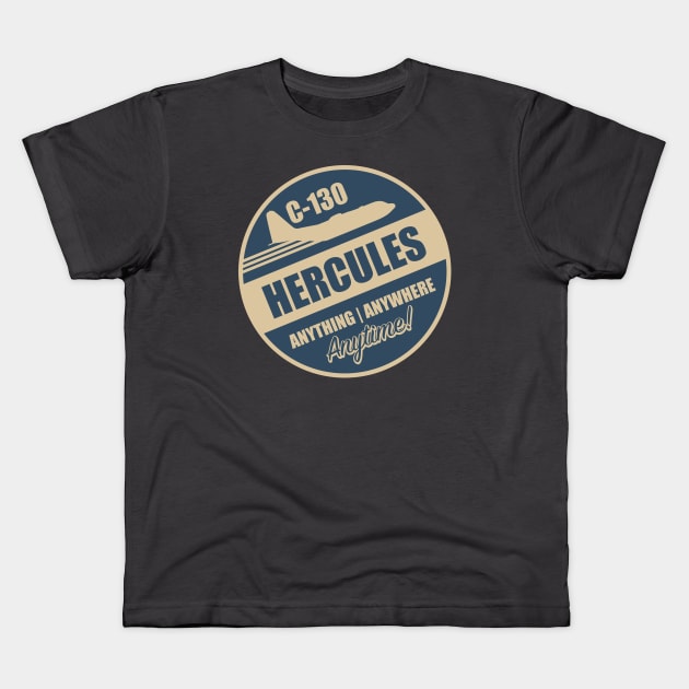 C130 Hercules Kids T-Shirt by TCP